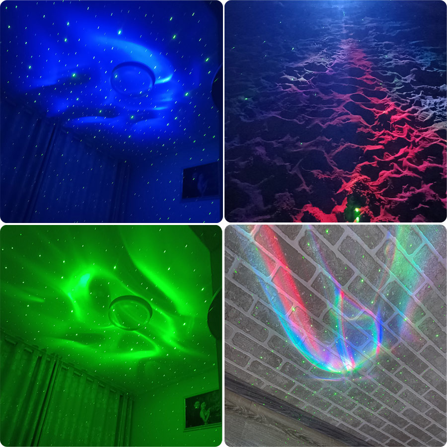 SA204 RGB LED محفز أورورا العا - مراجعة Floating Nightstand With Led Light وسعره