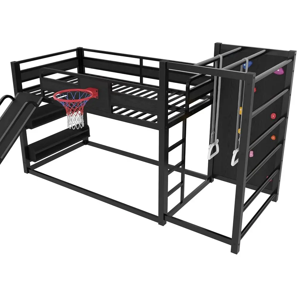 سرير بطابقين معدني مزدوج مع حل - مراجعة Bunk Bed With Stairs And Slide وسعره